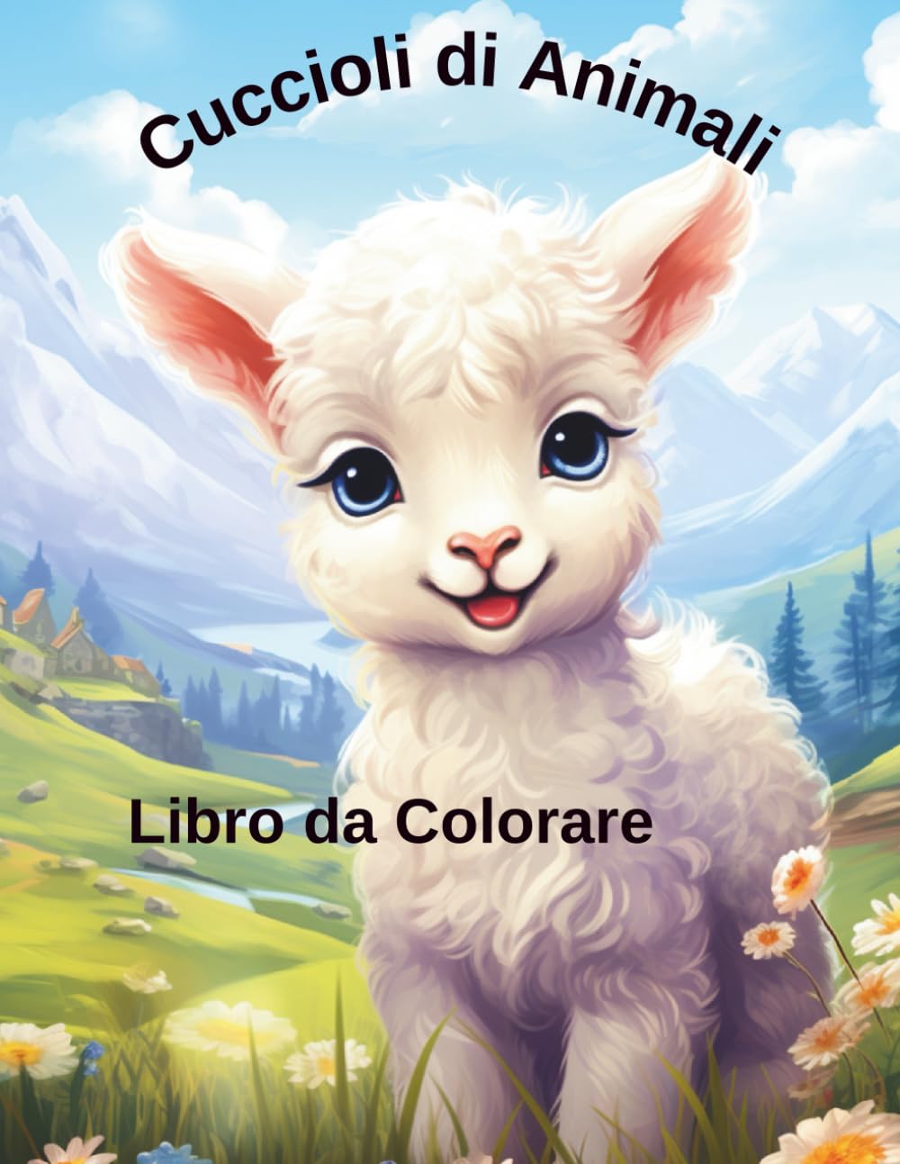 Cuccioli di Animali Libro da Colorare: Perfetto per Tutte le Età: 109 Adorabili Illustrazioni di Animali della Foresta, della Giungla e della Fattoria