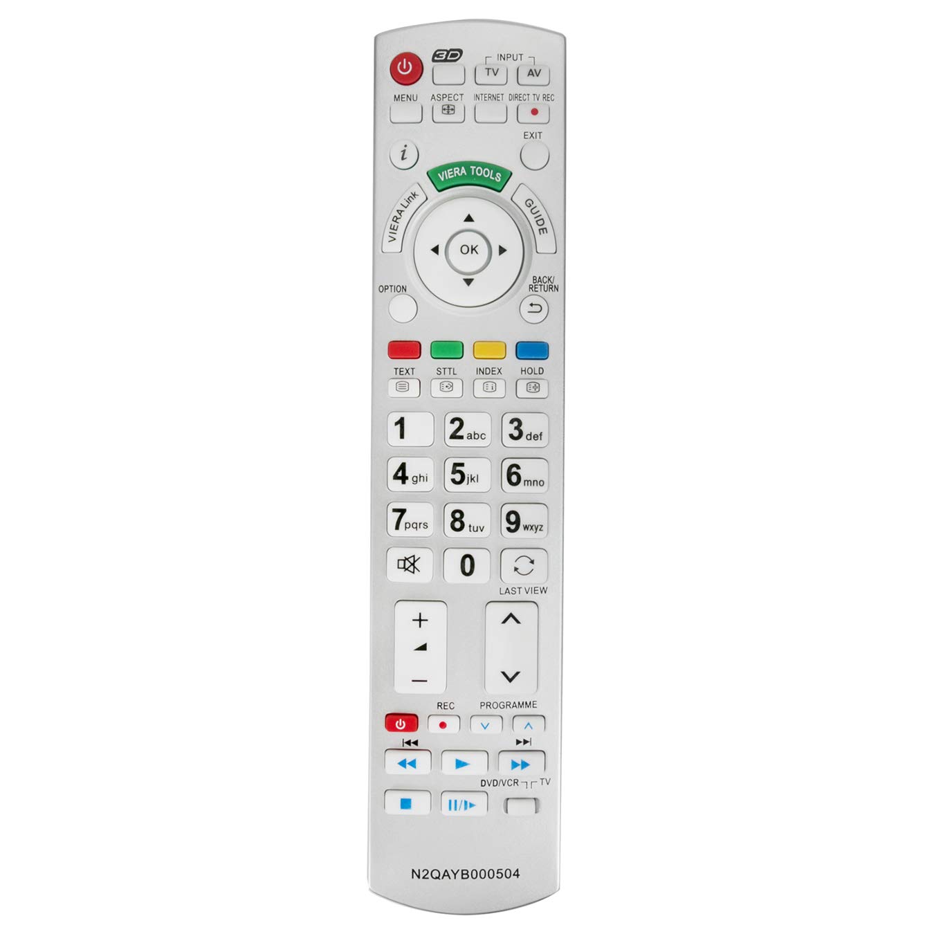VINABTY N2QAYB000504 Replacement Remote Control Fit for Panasonic LCD TV TXL42ES31 TX-L32ES31 TX-L37ES31 TX-L42ES31 - Image 3