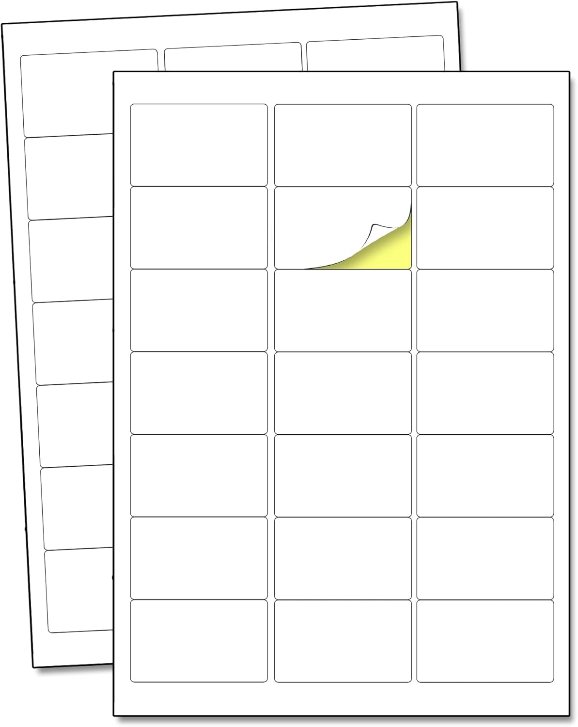 50 Sheets White Address Labels Stickers, for Laser/Inkjet Printers