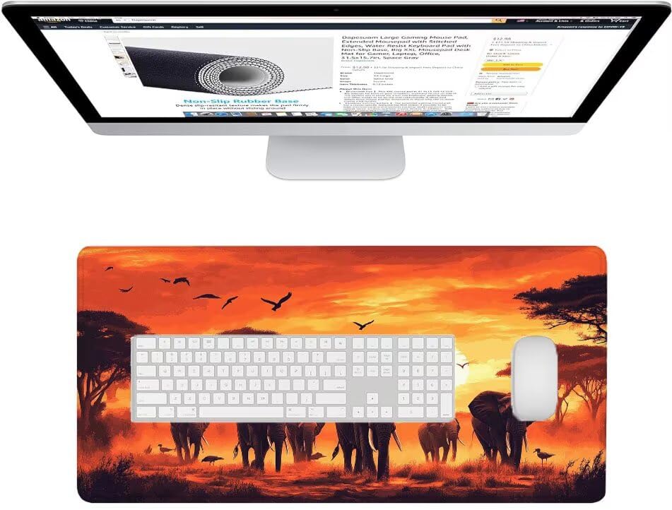 Tapis de souris gaming imperméable et antidérapant grand format D1-726 - 3