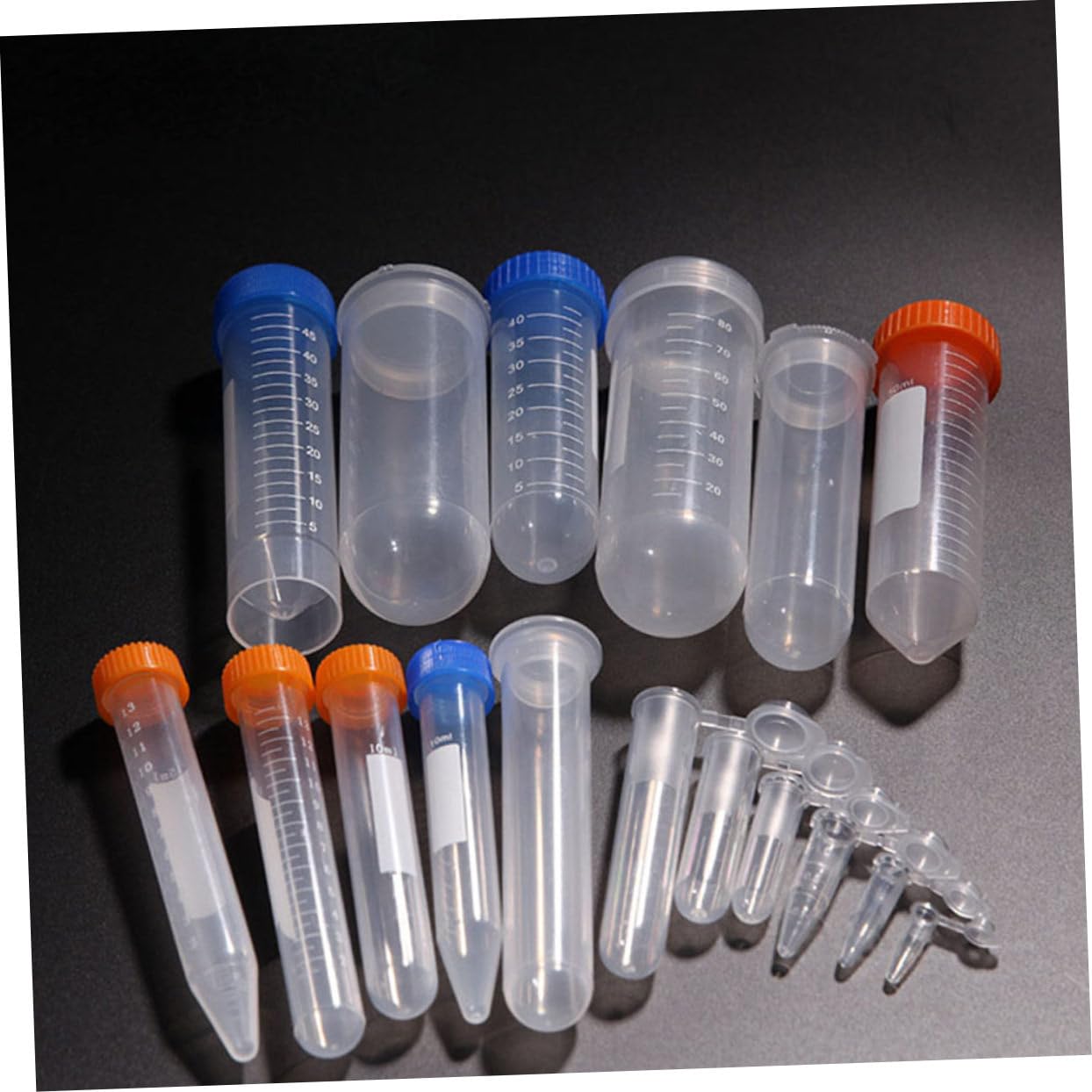 LIFKOME Zentrifugenröhrchen 15ml Zufällige Farbe mit Schraubverschluss aus Pe und Auslaufsicherem Dichtungsring 100 Stück Packung für Wissenschaftliche Experimente und Laborbedarf