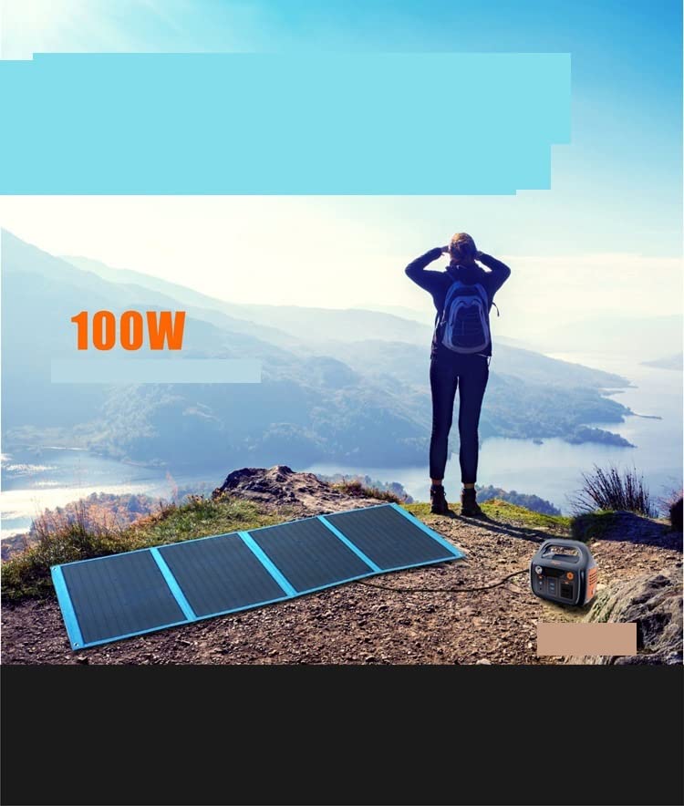 Pannello Solare Scheda di Ricarica Solare Alimentatore Elettrico for Esterni Alimentatore ad altissima Potenza Borsa Pieghevole Solare da 100 W
