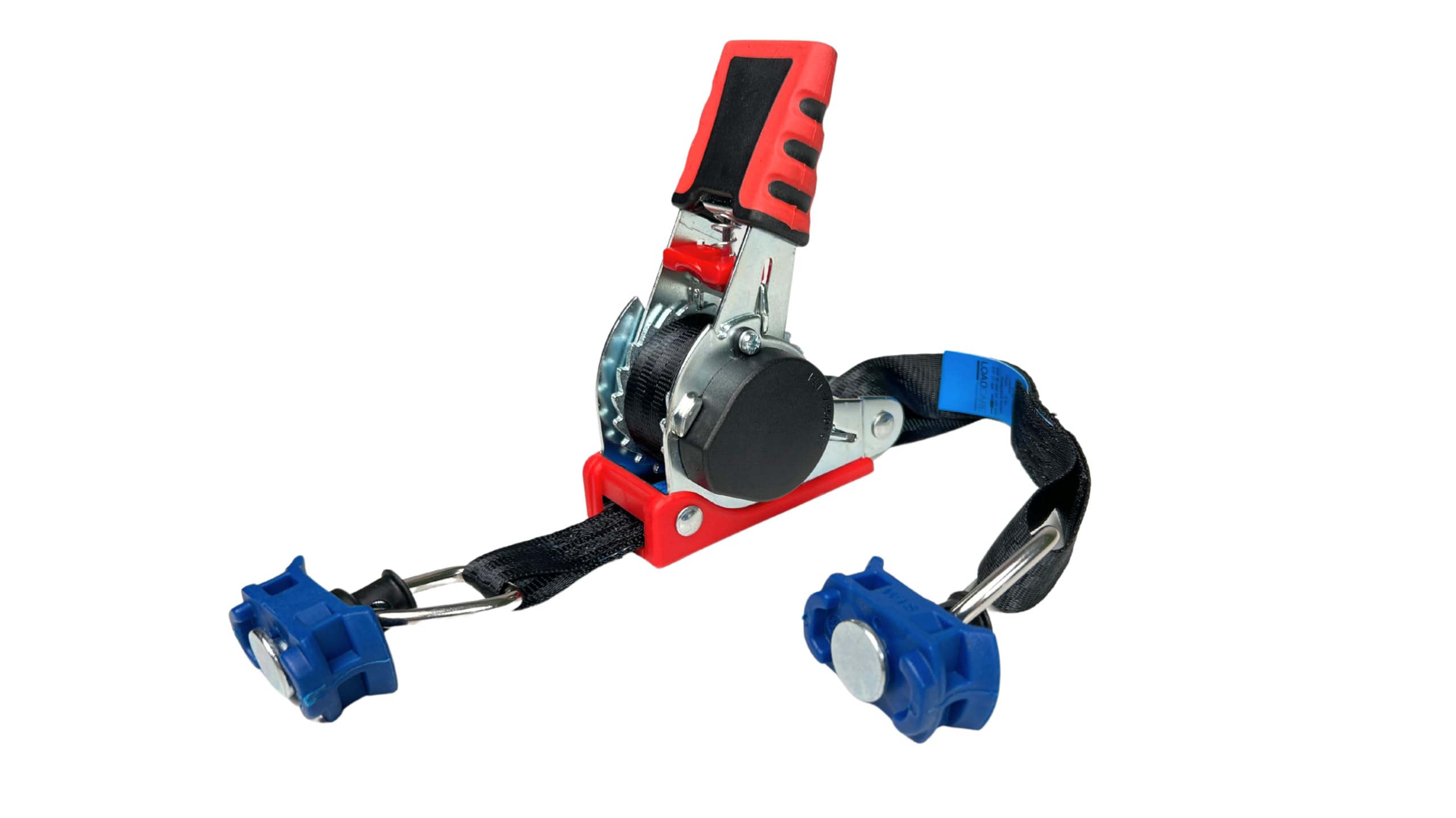 4 x Automatik Spanngurt mit Aufrollmechanismus Automatischer Zurrgurt mit Fittingen für Airlineschiene schwarz 2 Meter x 25mm 125 daN selbstaufrollend