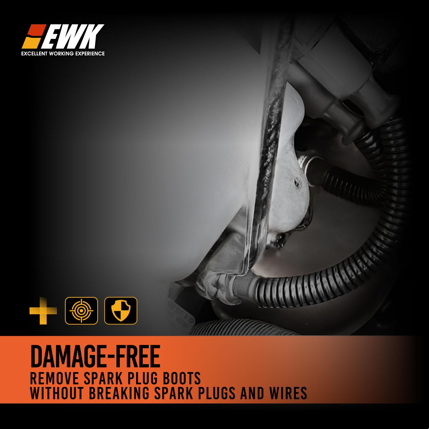 EWK Llave de bujía Mercedes Benz de 17 mm, extractor de arranque para motor V6 V8, herramienta de extracción e instalación M110 M112 M113