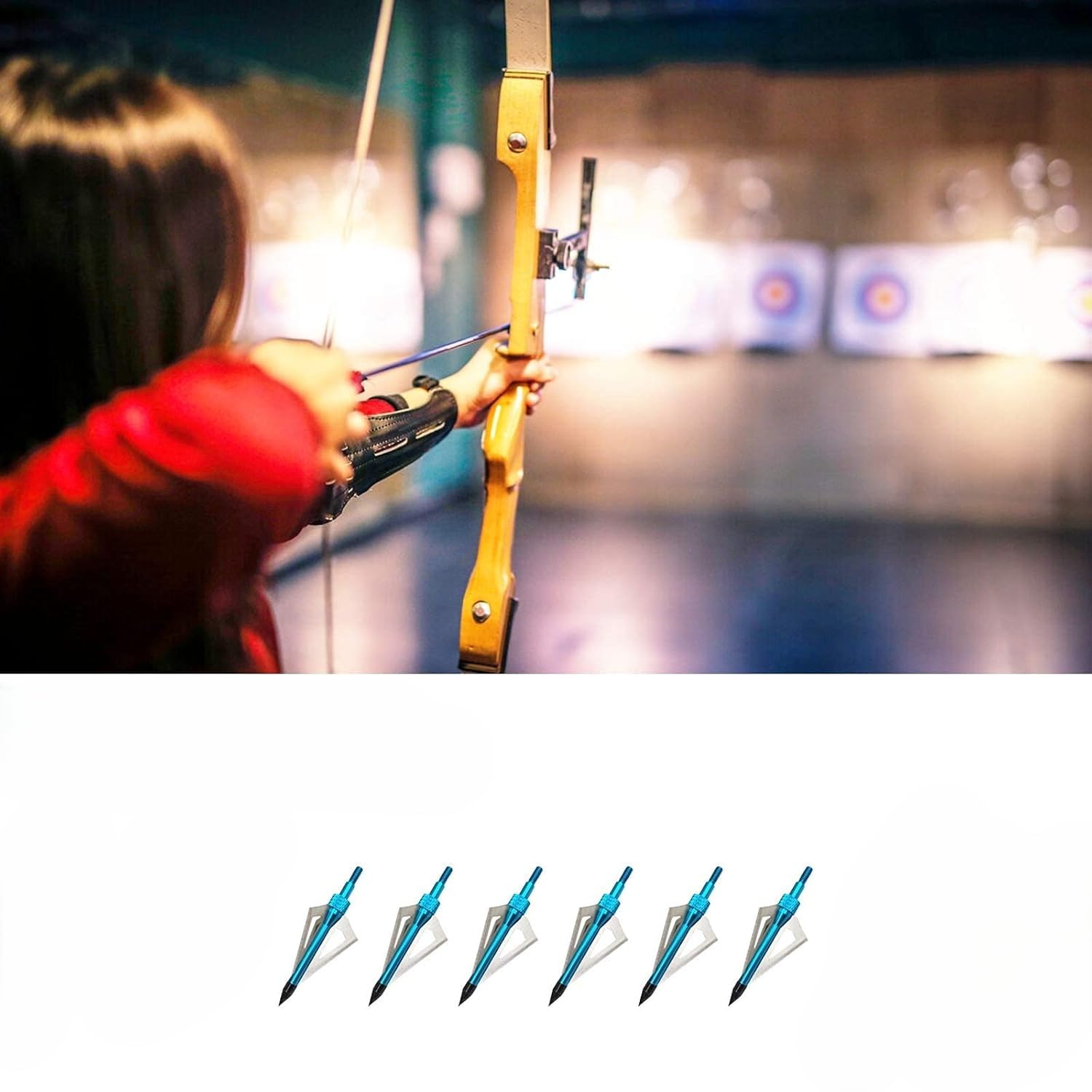 Futaba Archery Archery Broadheads Points 100 Grain - Blue 4