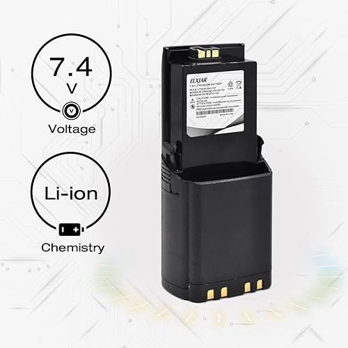 Miniatura 2 de Paquete de 2 baterías de repuesto para Motorola Apx 5000, APX 6000, Apx5000, Apx5000, APX6000, APX6000 P25, APX6000XE, APX6000XE P25, APX7000,