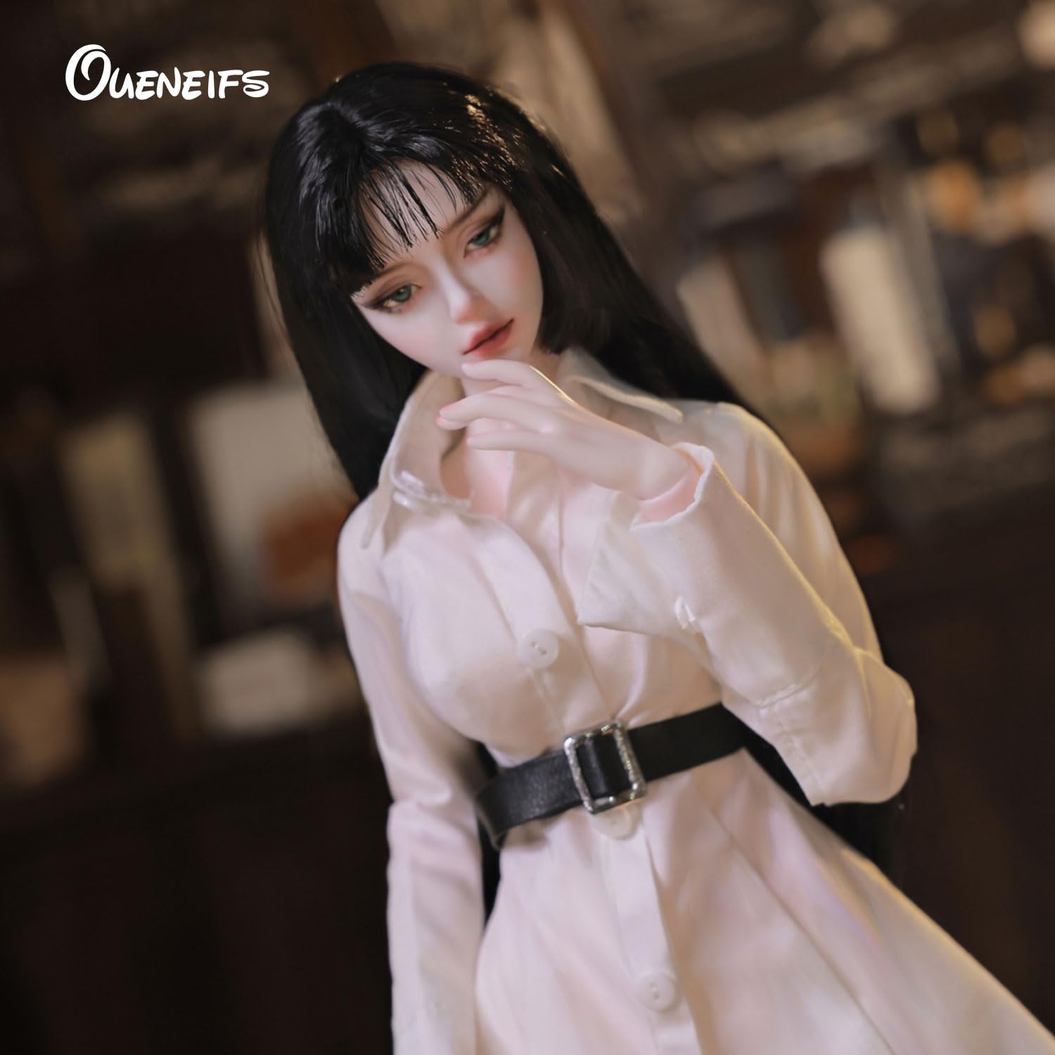 Oueneifs Anubis 1/4 Bjd Doll in Black Suit Resin Toy Gifts for 15+ Year Old (1/4 Anubis A), 10 x 19 x 51 cm - Image 3