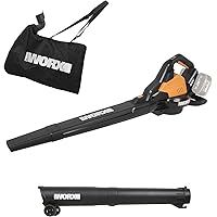Worx WG583E.9 Soffiatore/aspiratore brushless da 40 V con sacco di raccolta