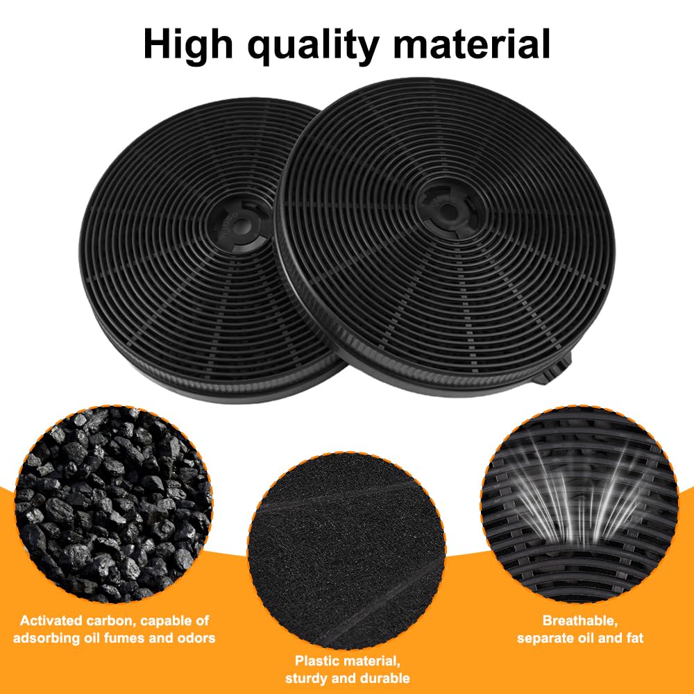 2 Piezas 17.5x2.4 cm Circulación de Aire Filtros de Campana Extractora | Universal Filtro de Carbono Activo Compatible con Múltiples Marcas y Modelos, Adecuado para Campana Extractora de Cocina