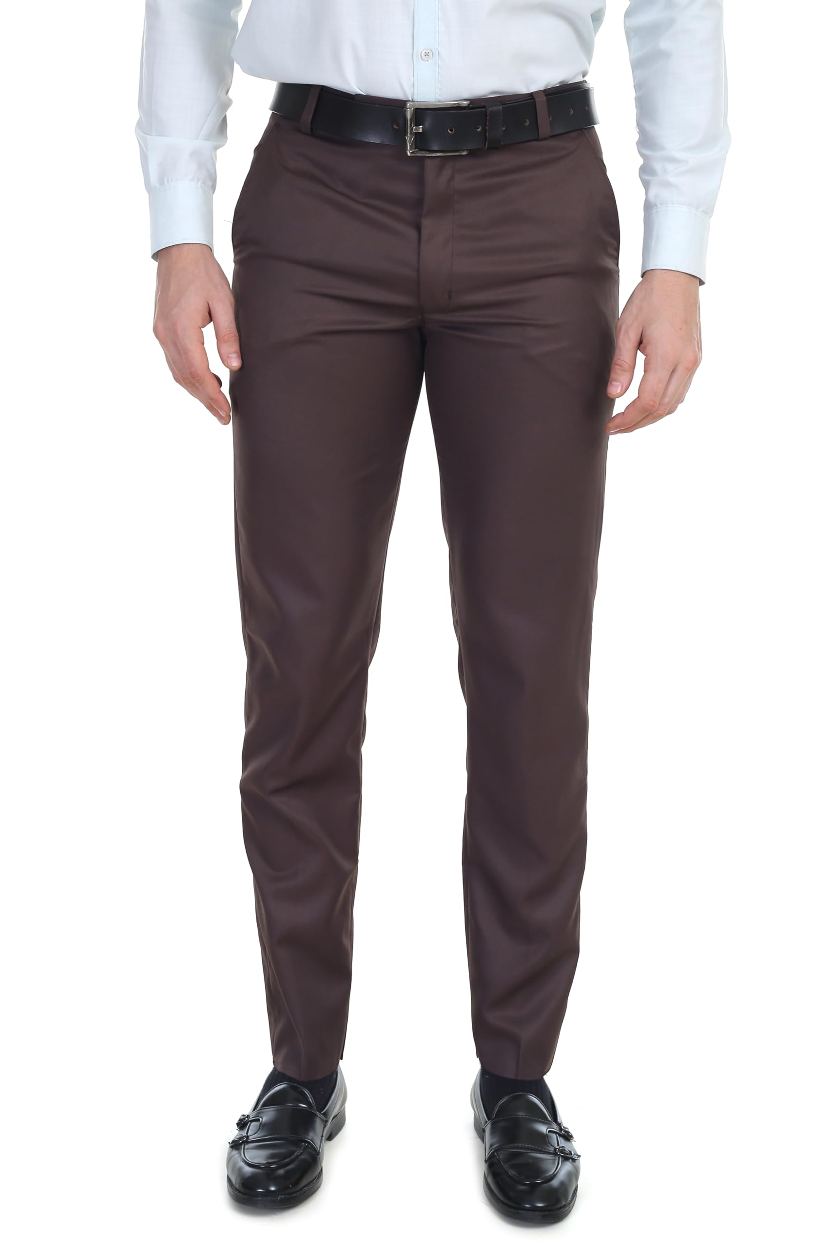 the turquoise turtle Men's Stretchable Solid Plain Formal Trousers – Regular Fit Stylish Pants for Office & Party, Fashionable Dress Trousers for Men-picture-29