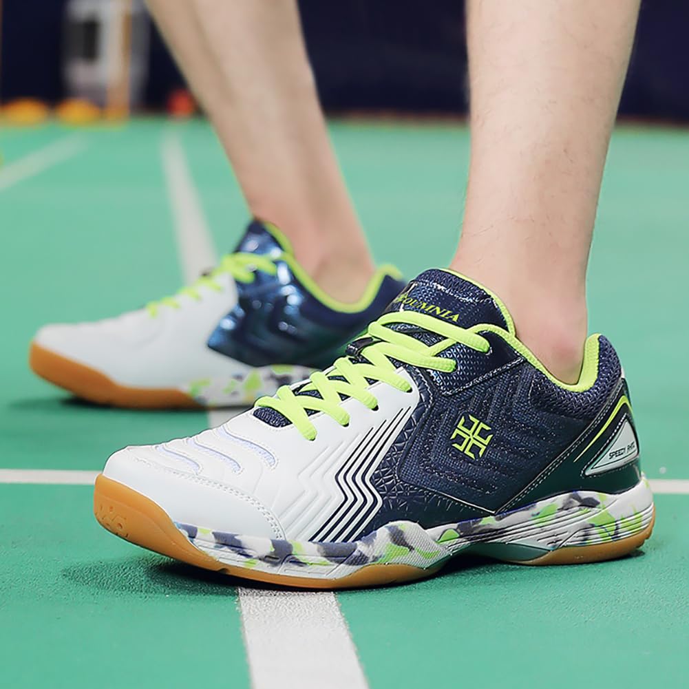 Zapatillas Multi-Deporte Badminton Hombre y Mujer Placa Anti-Torsión, Malla Transpirable, Entresuela MD y Suela Antideslizante para Entrenamiento Indoor