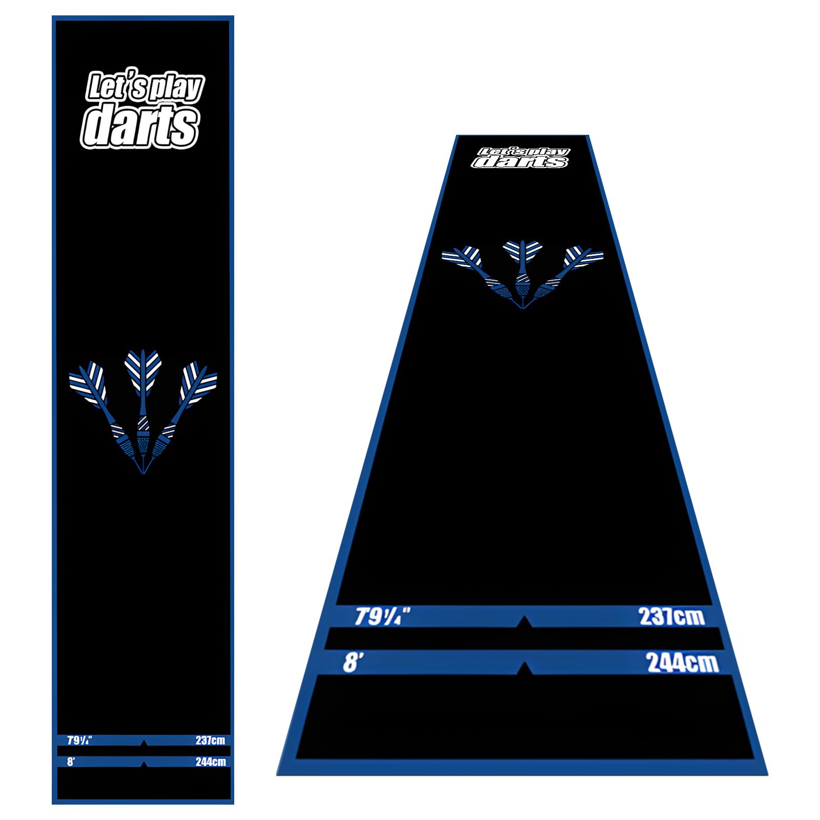 Thmins Darts Mat with Oche Line for Dart Board