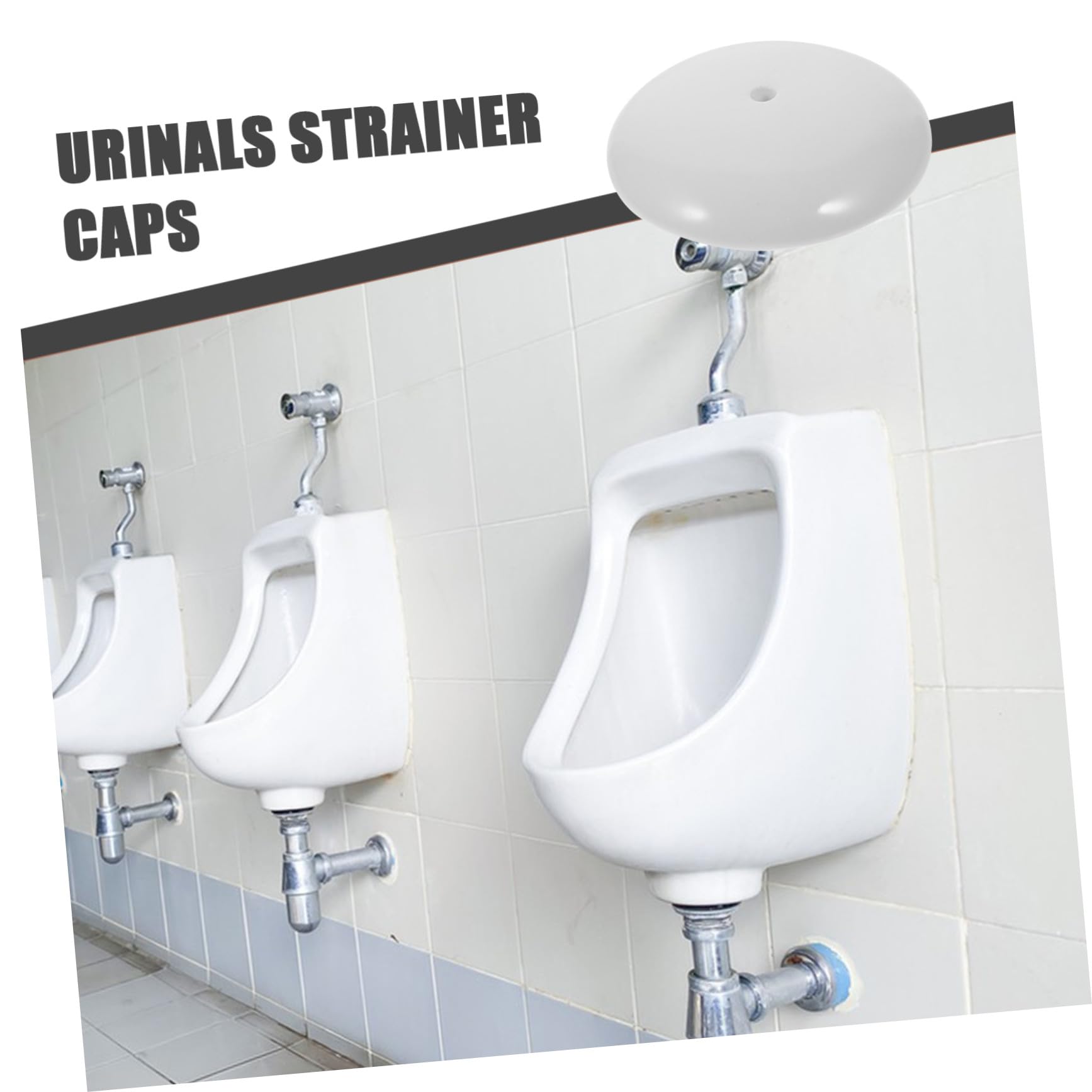 Tappo di scarico per orinatoio in ceramica – Tappo antiodore per orinatoi standard in bagno, prevenzione degli schizzi e controllo degli odori, accessorio facile da installare e pulire