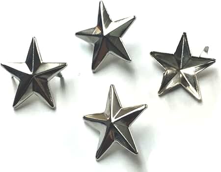 Amazon | [ease] 星型スタッズ スター 15mm シルバー30個 パンクロック