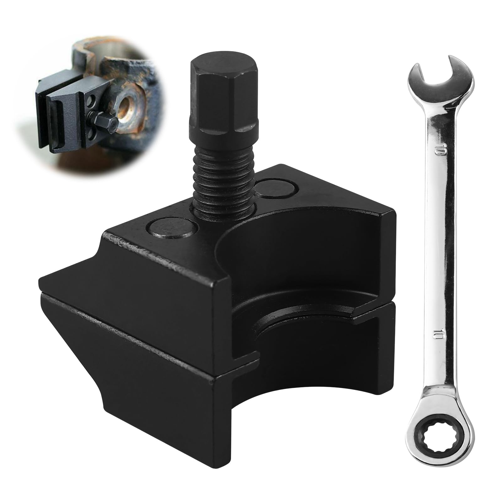 Écarteur de Jambe de Suspension Fendue: Outil D'écartement de Jambe de Suspension, Outil D'écartement de Jambe de Force à Moyeu Divisé, Épandeur de Fusée D'essieu (Noir)
