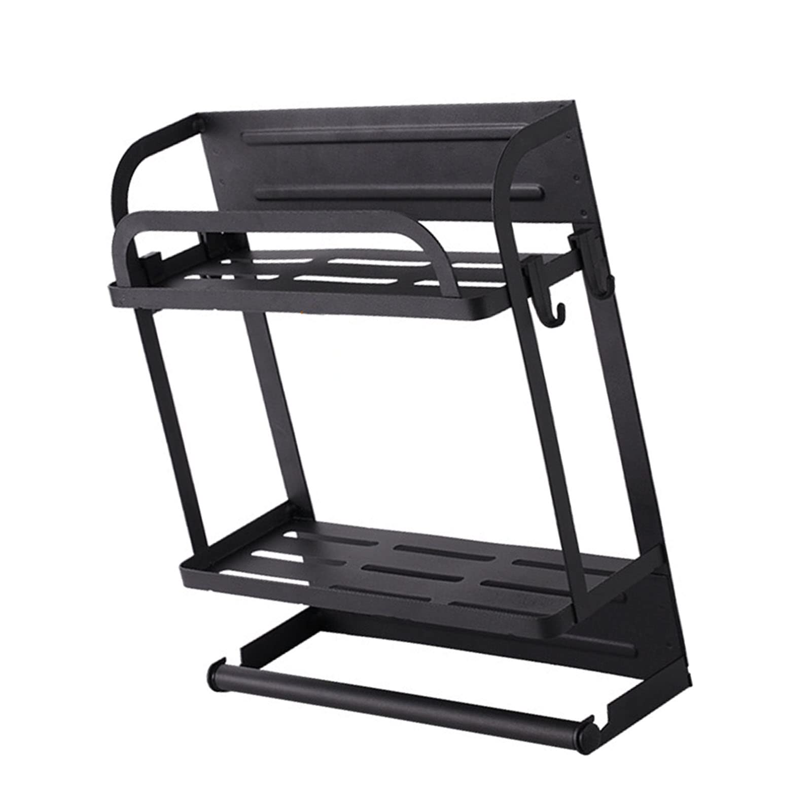 Organizator Magnetyczny do Lodówki, Metalowy Magnetyczny Stojak na Przyprawy do Lodówki, Mocne Trzymanie, Przechowywanie Oszczędzające Miejsce, łatwy Dostęp Kuchni, Mieszkania, Mieszkania,