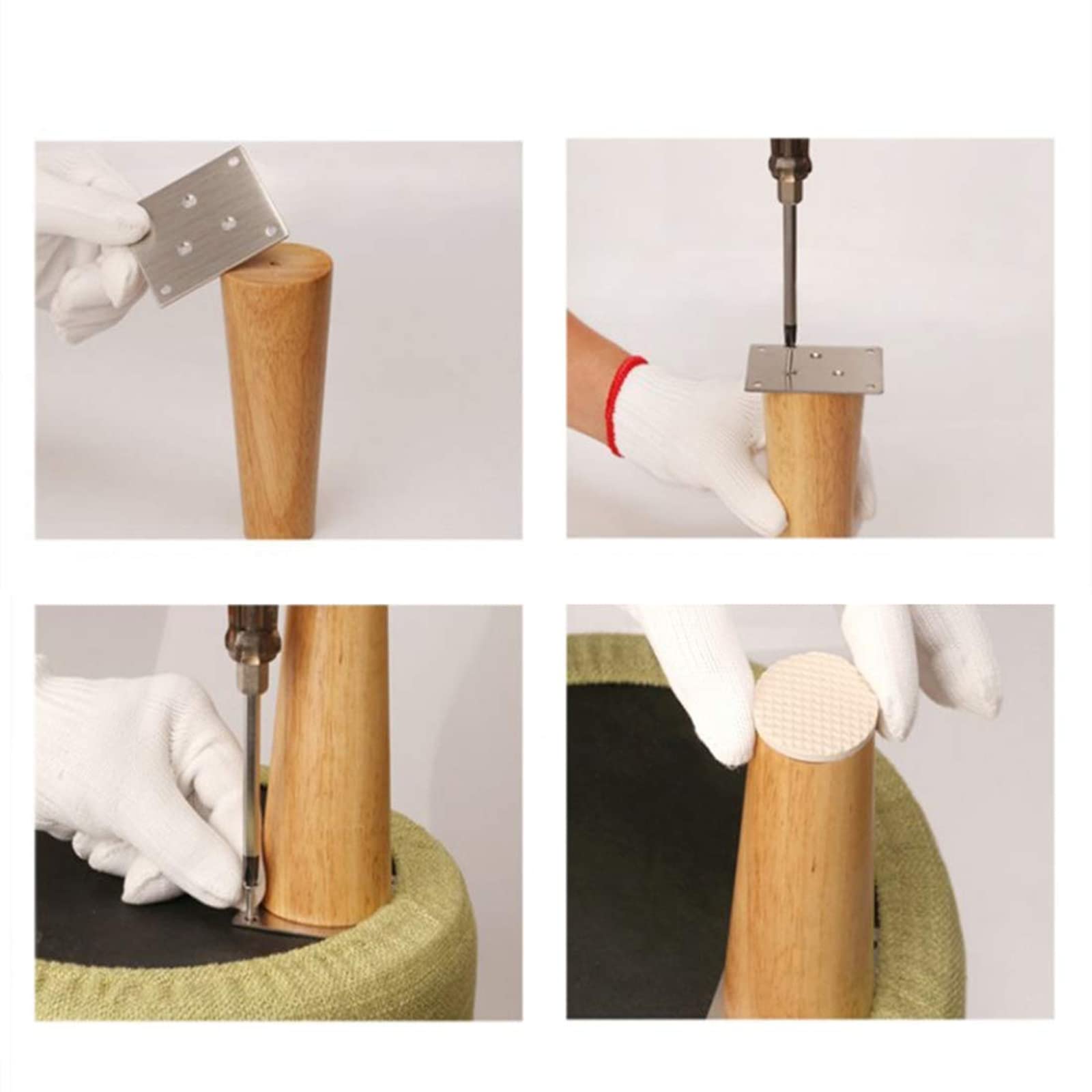 Tapones para patas de silla, 20 protectores de suelo antideslizantes para mesas de comedor y sillas, almohadillas de fieltro para proteger muebles y suelos de arañazos y daños
