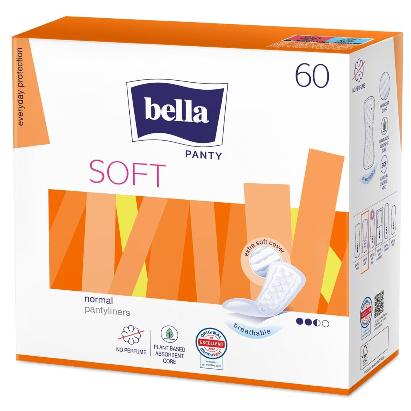 Bella Panty Soft Pantyliners ( 1 Pack of 60)