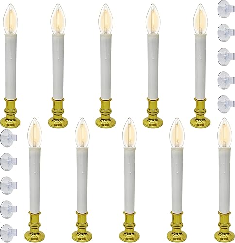 Velas de Navidad con pilas, sin llama, con temporizador, portavelas LED doradas para decoración de Navidad, mesa de fiesta en interiores, decoración