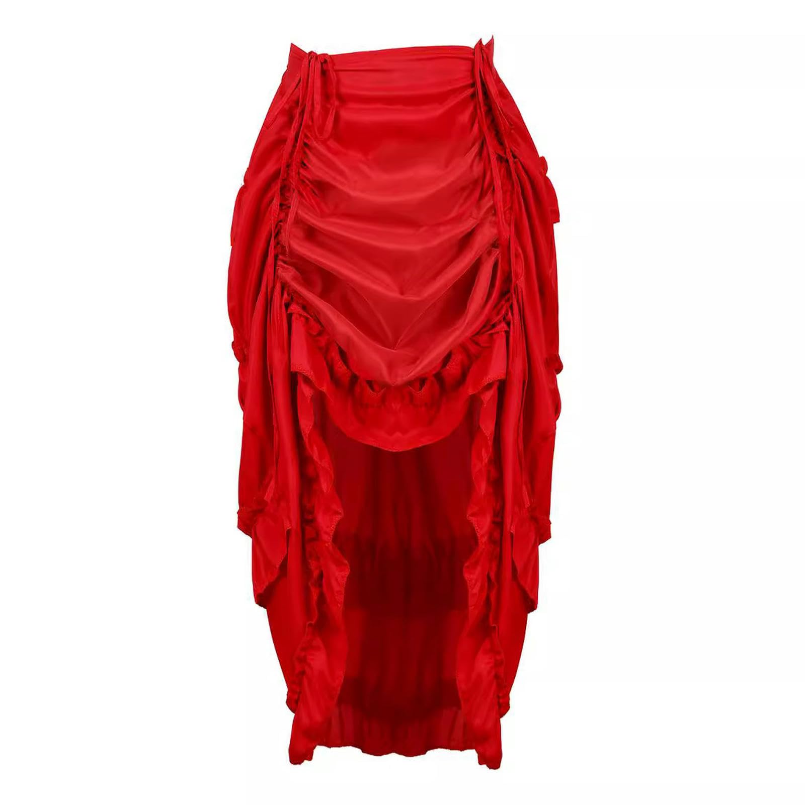 Gonna Corta dell'uniforme di Ruolo della Gonna Irregolare con Corsetto Palazzo - Bianca - S