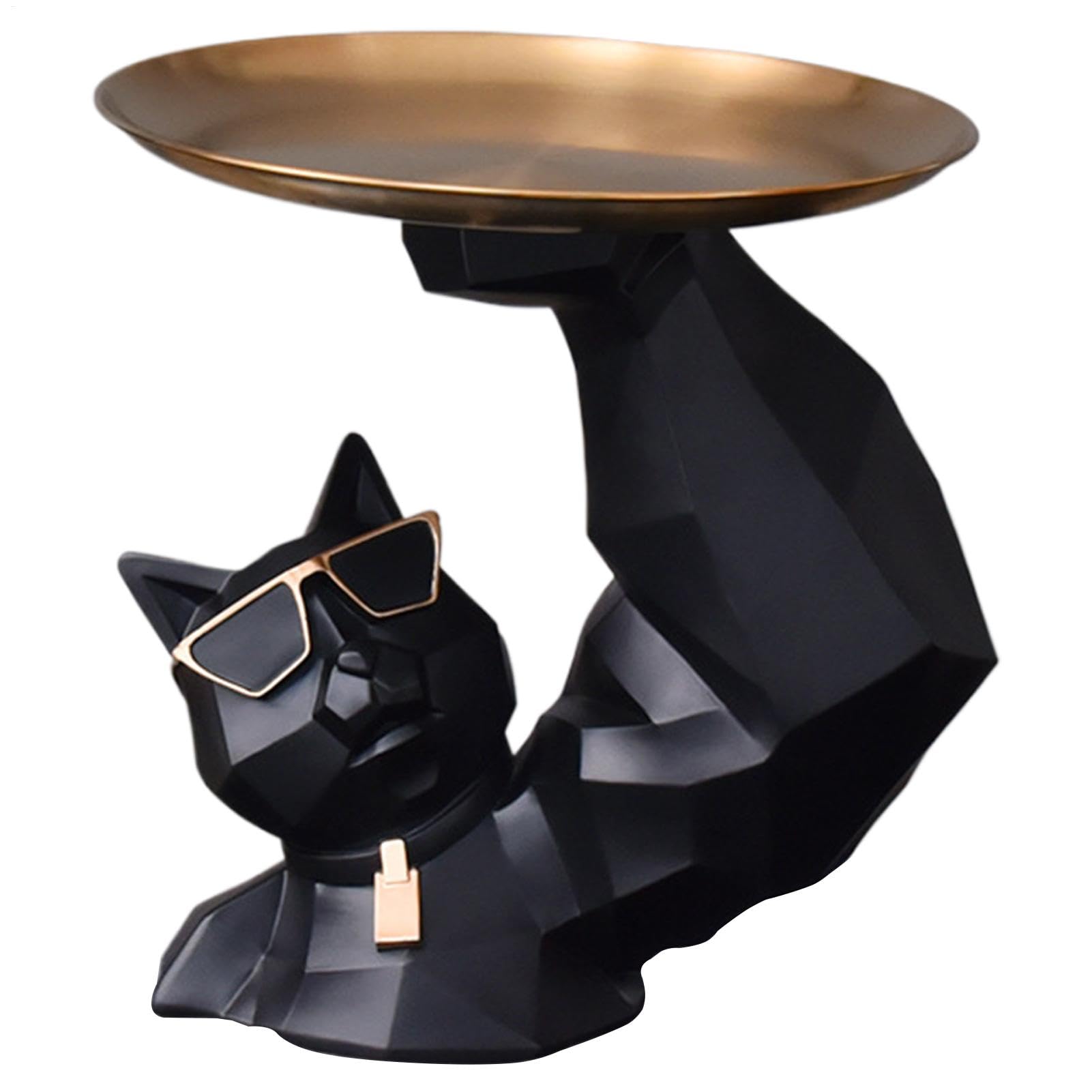 Statua decorativa a forma di gatto, da collezione, creativa e carina