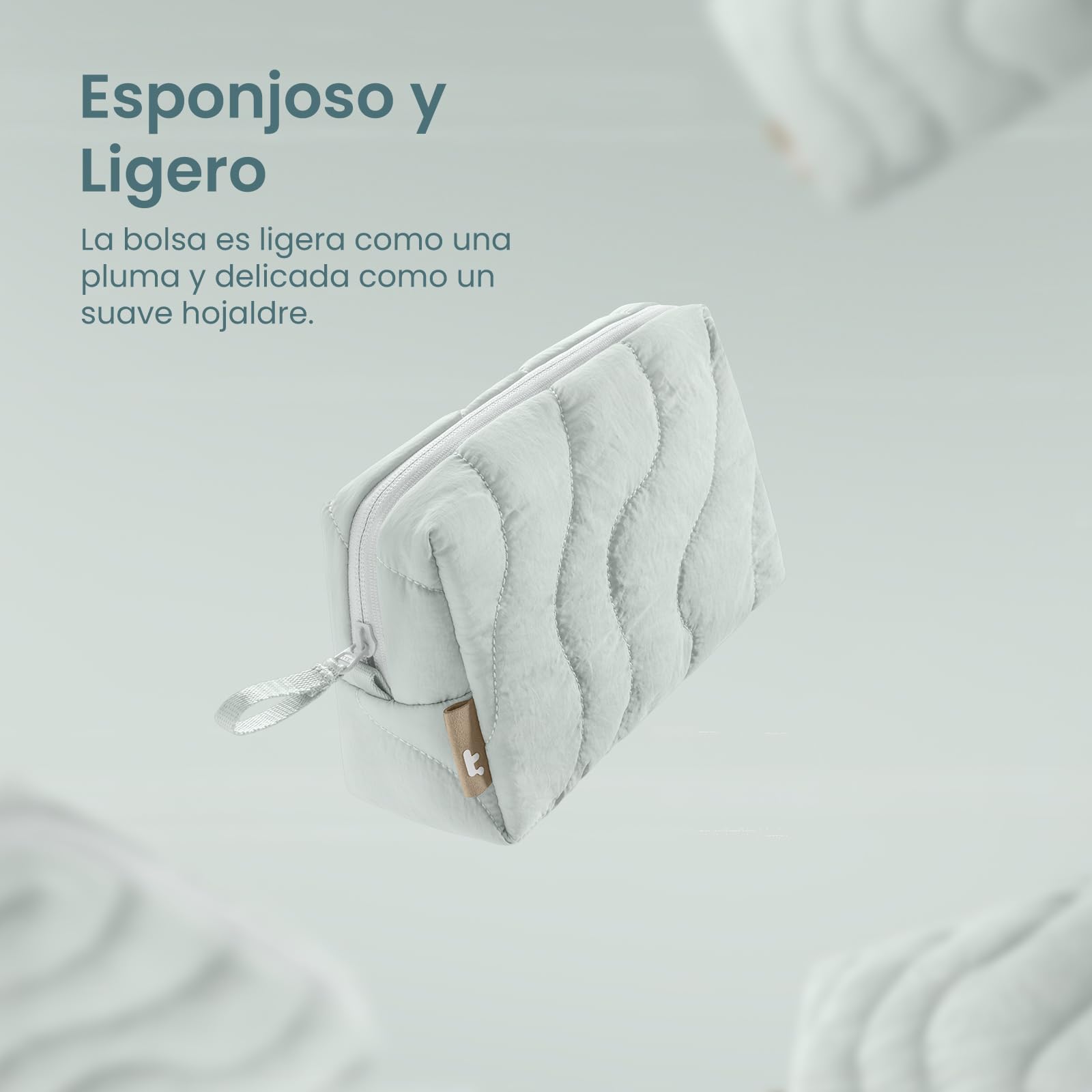 tomtoc Bolsa Organizadora Electrónica Acolchada para Cables, Accesorios Resistente al Agua, Portátil para Fuente de Alimentación de Power Bank, Memoria USB