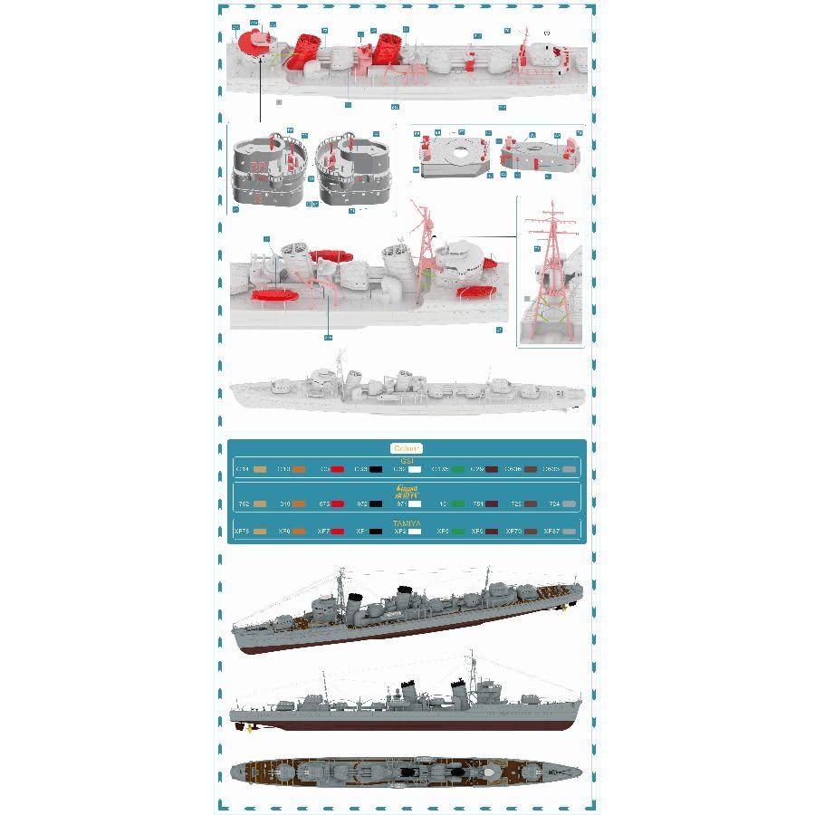 Amazon | TM35004FH 1/350 日本海軍駆逐艦 吹雪 1941年 フルハル版