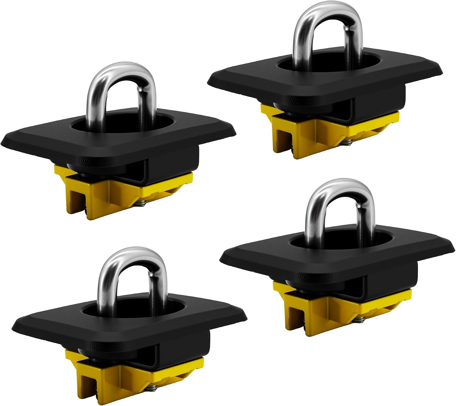 4 Pack Retractable Truck Bed Tie Down Anchors Compatible with Ford F150 Super Duty 1998-2014, Fit for Chevrolet Silverado 1988-2013, Fit for GMC Sierra 1988-2013, Fit for Dodge RAM 1995-2008