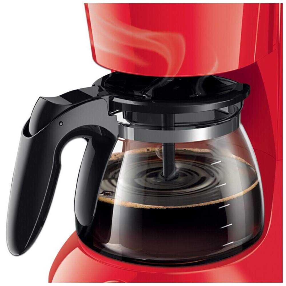 SOVORM Macchina per caffè Macchine per ufficio Macchina per caffè automatica per uso domestico Macchina per caffè elettrica Mini macchina per caffè americano-rosso (rosso) The New