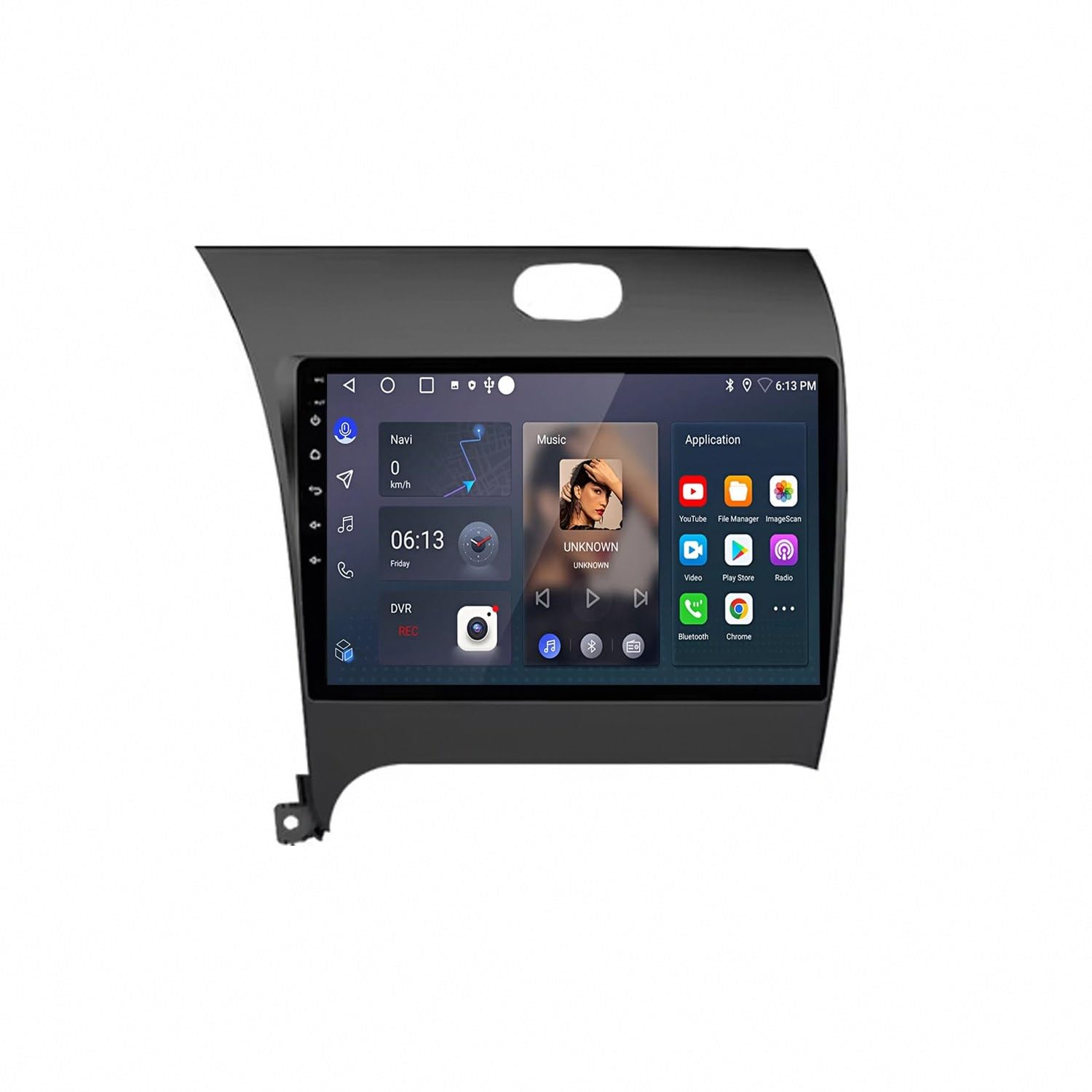 Car Stereo dla Kia K3 Cerato 3 Forte 2013-2017 9 Inch Android 15 Touch Screen Fm Bluetooth Fm Gps For, 8 Core 6G+128G