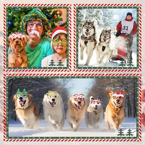 FairySandy 6 Piezas Gafas de Navidad para Perros miniatura 5