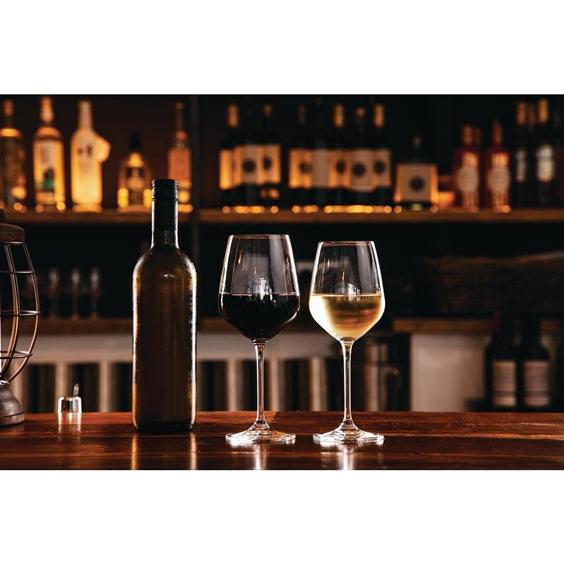 Olympia - Juego de 6 copas de vino (365 ml/215 x 85 mm), diseño de bar de restaurante