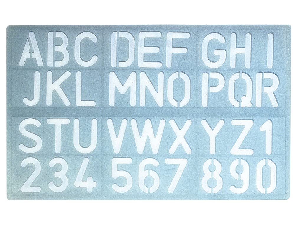 CSP P-​1600 - Plantilla rotulación letras y números de 30 mm