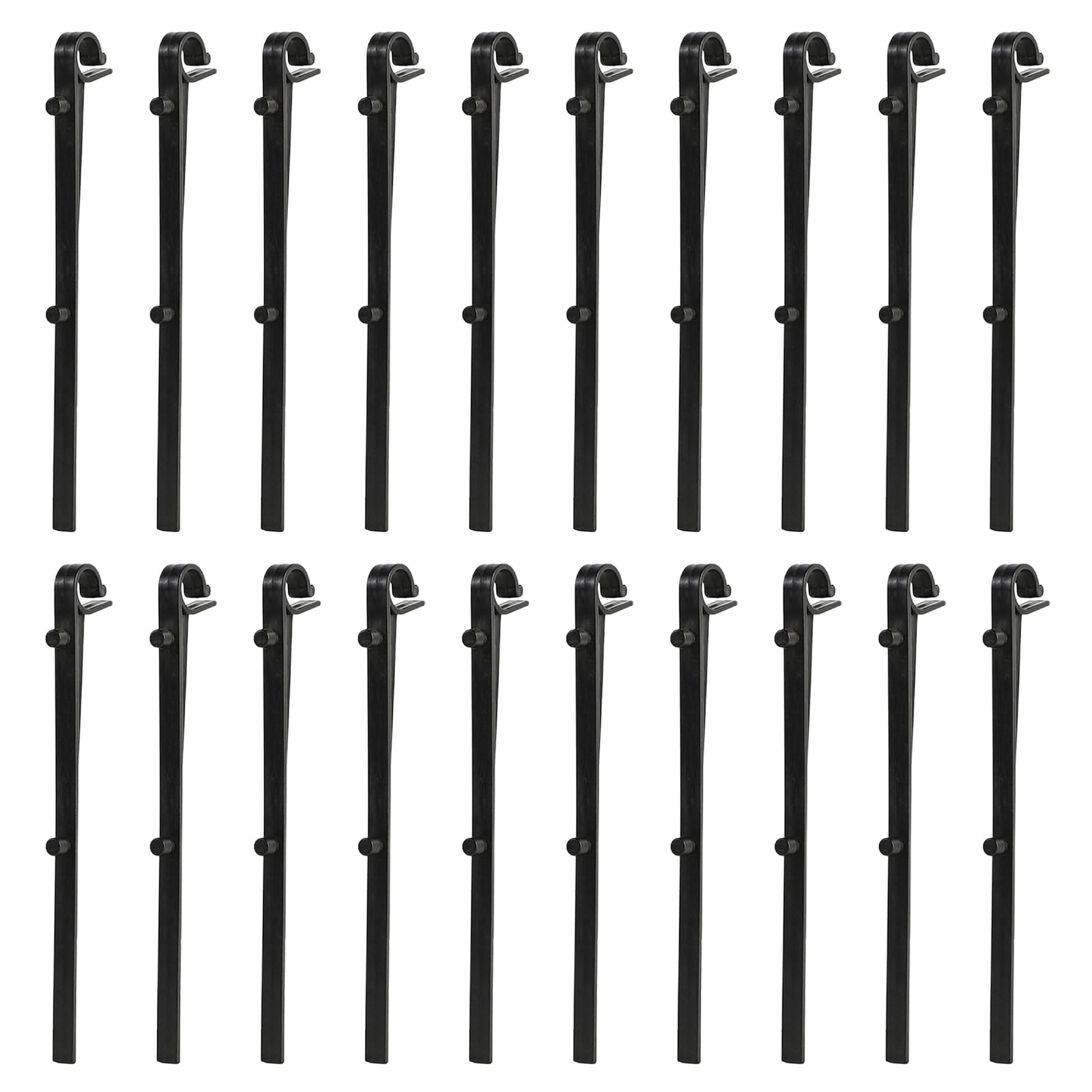 EMTPJAL 20 Pack Gutter Brush Clips, Heavy-Duty Plastic Gutter Guard Fixing Clips, Universal Leaf Guard Gutter Net Clips for All Standard UK Gutters