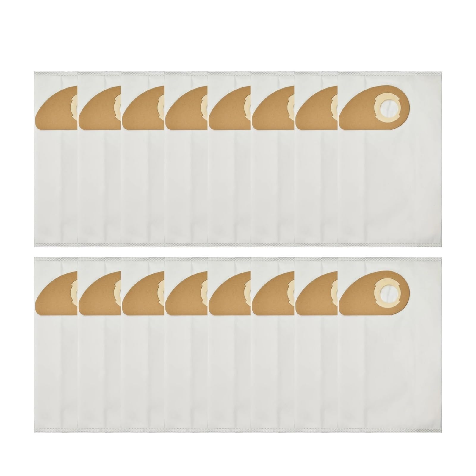 EEZII Vacuum Cleaner Bags, Compatible For Nilfisk, Buddy II 12/18/12L/18L INOX Vacuum Cleaner Bags Replacement Vacuum Cleaner Accessories(16 Pcs Dust Bags)
