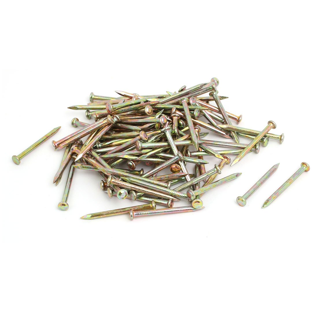 Aexit 40mm Length Fastener Fiber Concrete Cement Wall Zinc Alloy Point Tip Wire Nails 150pcs Model:18as354qo113
