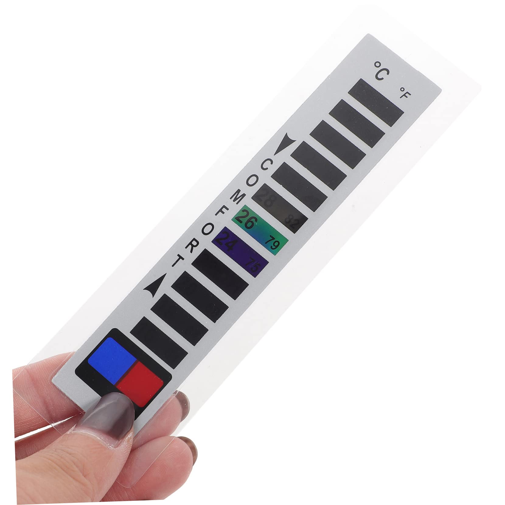 FUNOMOCYA Aquarium Thermometer Strip 16? 38?/61? 100? Fish Tank Temperature Sticker Down Jacket Repair Tool