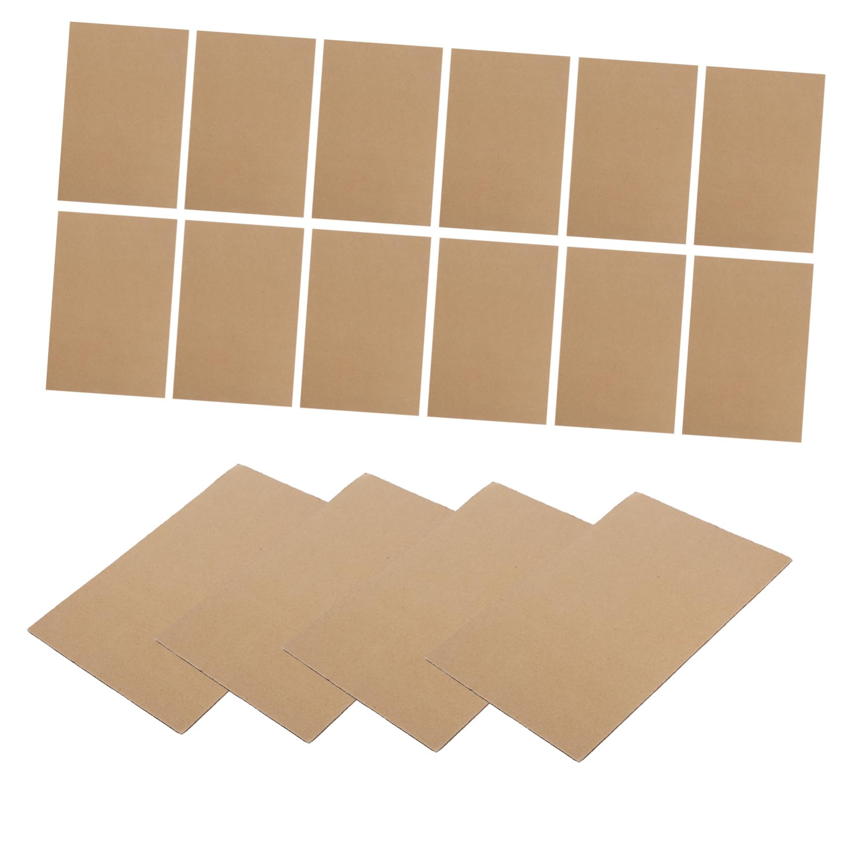 Angoily 50 Feuilles de Carton Ondulé pour Emballage Colis, Kit de Coussinets Protecteurs en Carton, Base Protectrice, 3 Couches, 50 Pièces pour Organisation Facile
