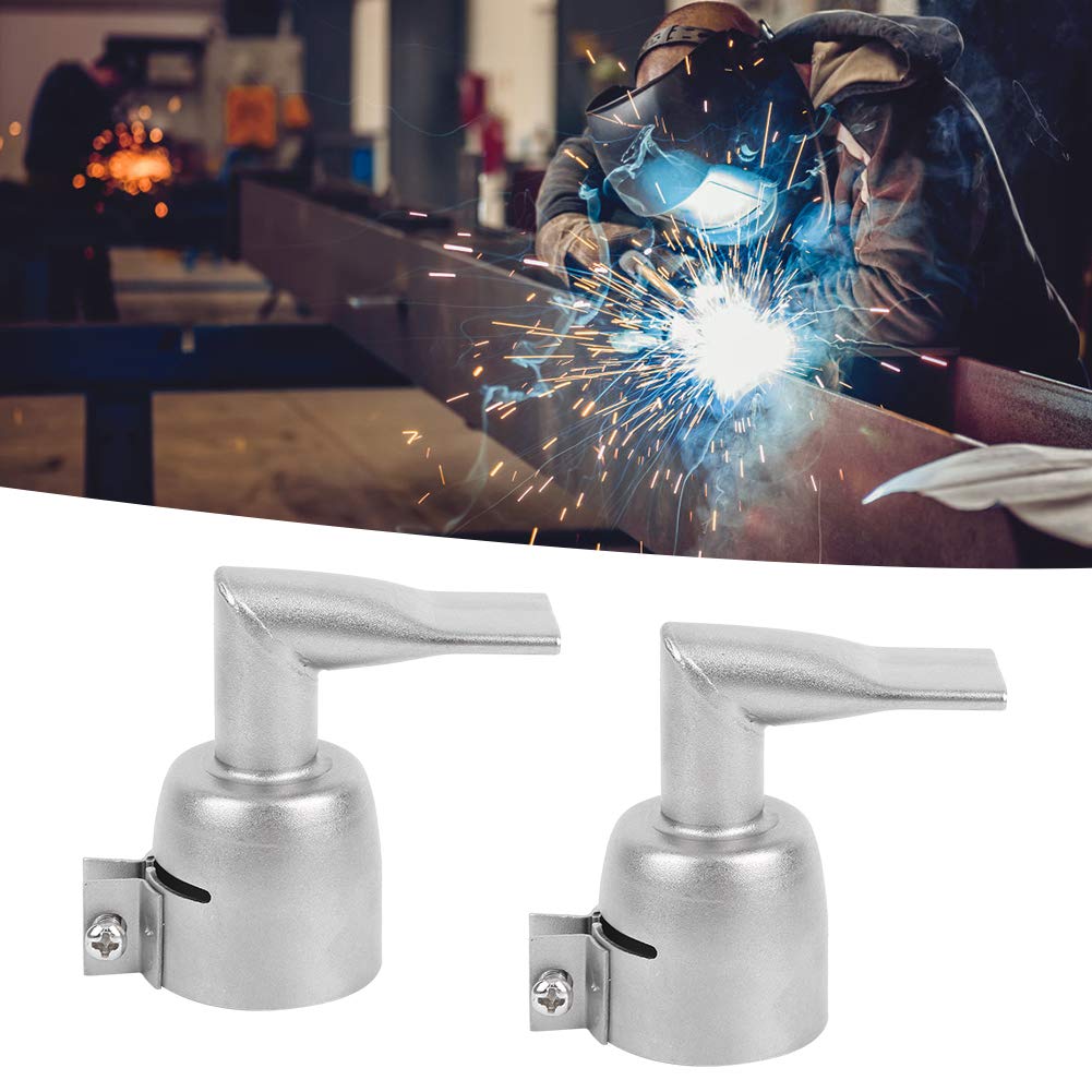 2 Sztuk 20mm 90 Stopni Kątowa Dysza Spawalnicza Hot Wiatrówka Dysza Spawalnicza Akcesoria Leister 40mm Dysza 90 11 * 10 * 5