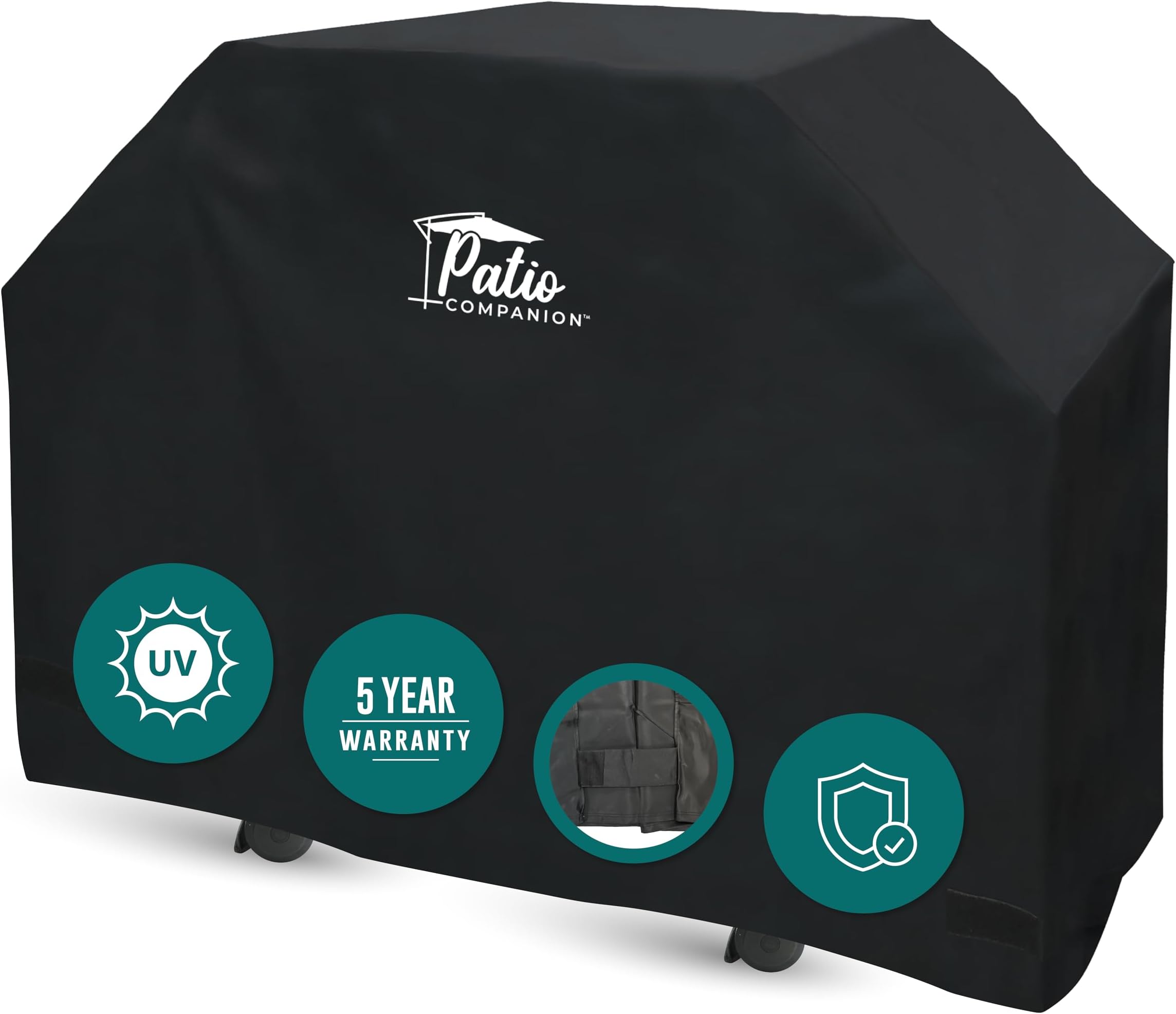 Patio Companion Premium, 72 Inch BBQ Grill Cover, 10 Year