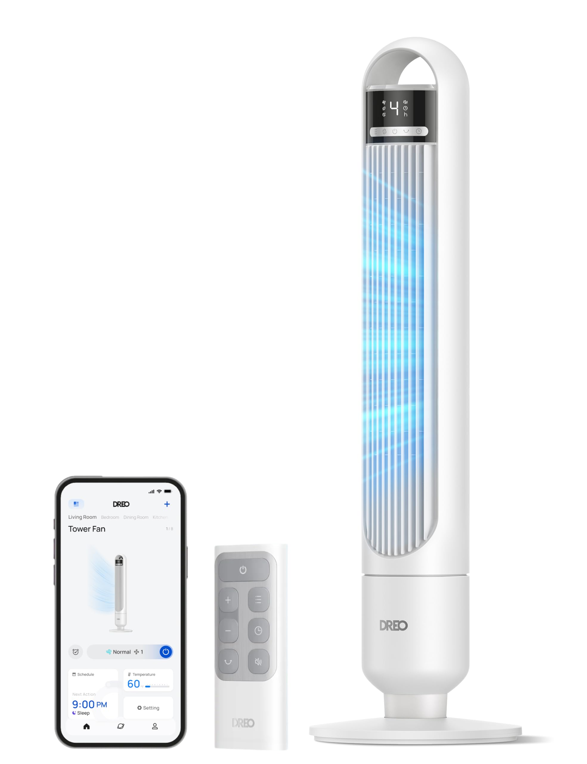 dreo ventilateur colonne intelligent