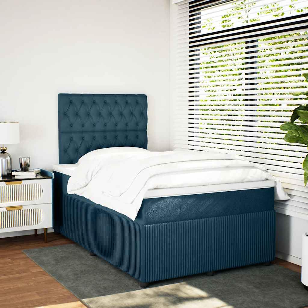 Velluto Premium Molle Insacchettate Giroletto 120x190 cm Blu