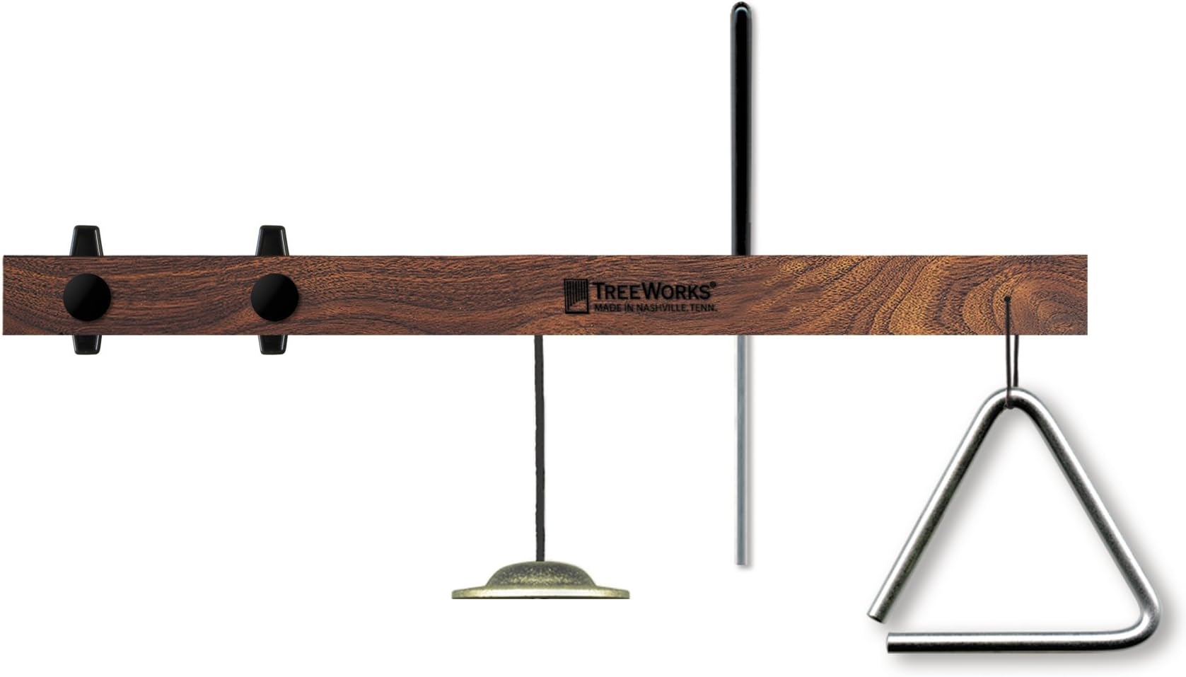 TreeWorks Chimes TRE53 Made in USA Triangle Mount with Finger Cymbal and Triangle Beater [Triangle Not Included] (VIDEO)