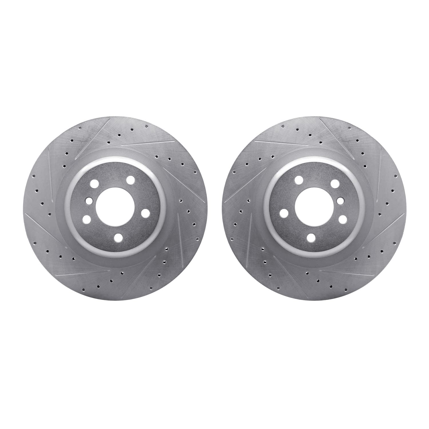 Dynamic Friction 8004-40043 - Drilled And Slotted Black Zinc Brake Rotor 4 Wheel Set - View #6