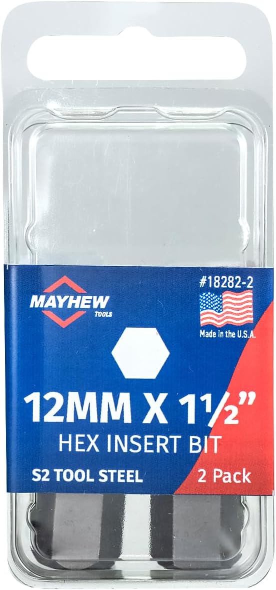 Mayhew Tools 18015 Metric Hex Insert Bit, 12-Piece Set