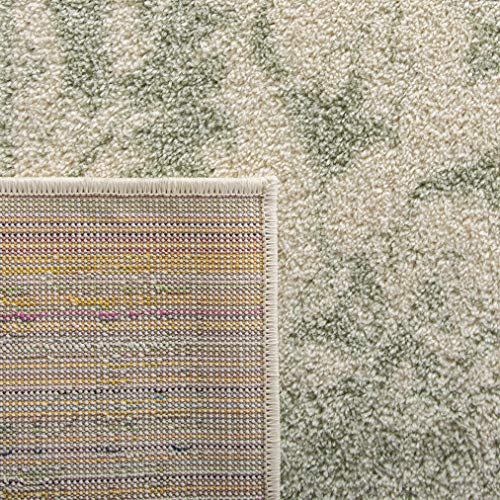 Safavieh Adirondack Teppich – 70x200 Cm, Elfenbein/Salbei, Polypropylen, Pflegeleicht & Fusselfrei