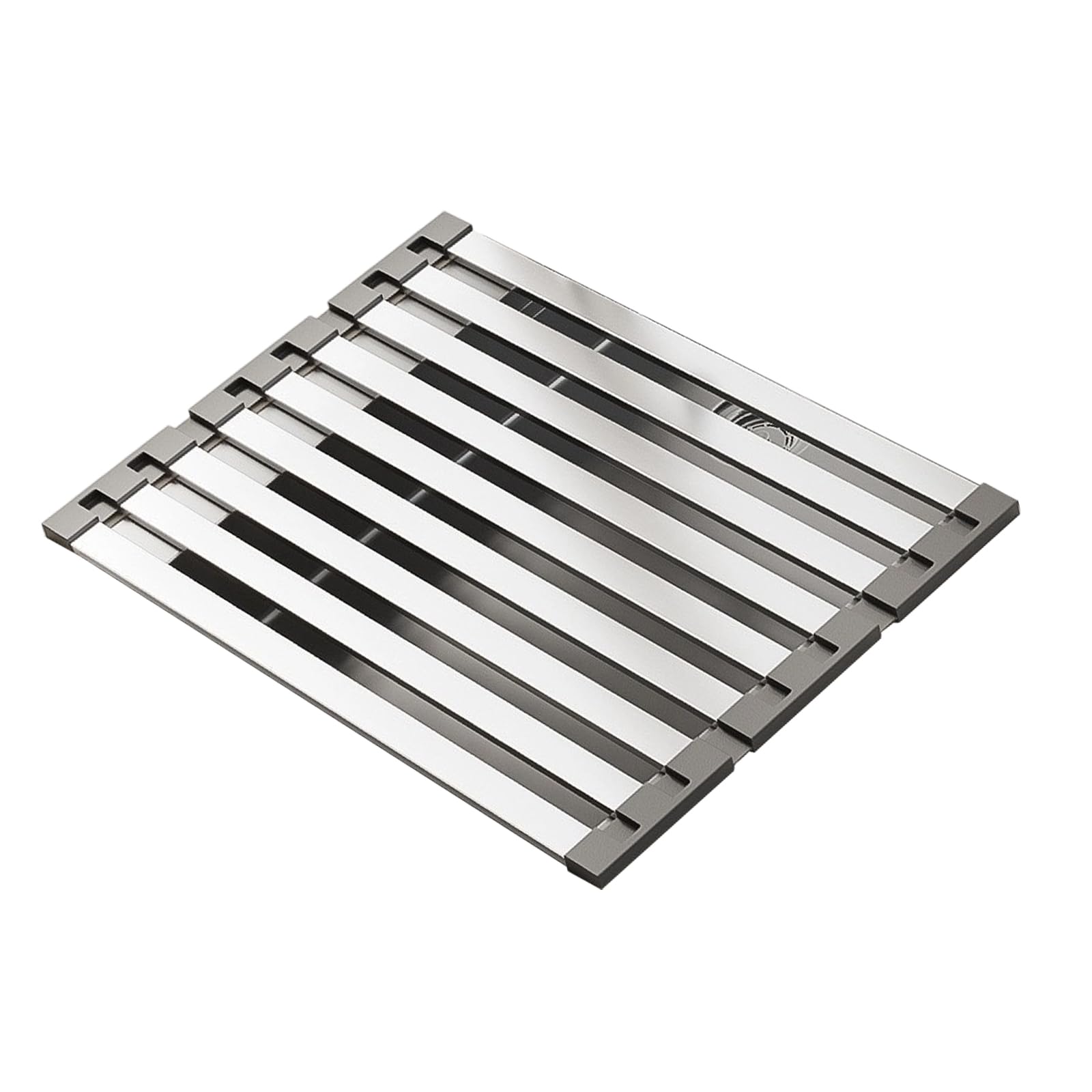 Fazvncv Stainless Steel Dishes Drying Rack Detachable Removable Utensil Holder for Efficient Kitchen Drainage Space Saving Dishes Rack