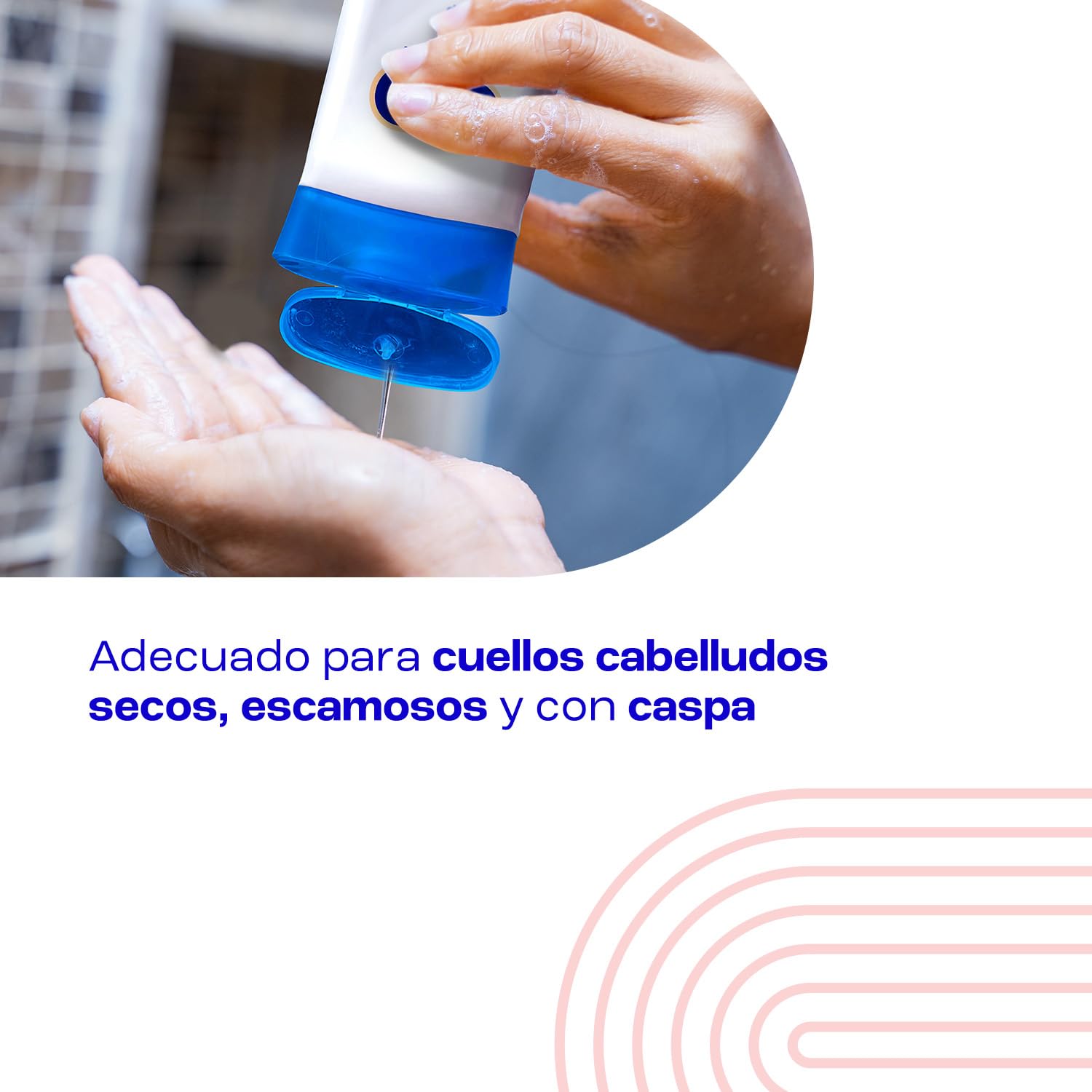 Champú E45 para cuero cabelludo seco - Alivio e hidratación con Pro Vitamina B5 - Anticaspa - Cabello limpio y brillante - Sin fragancia