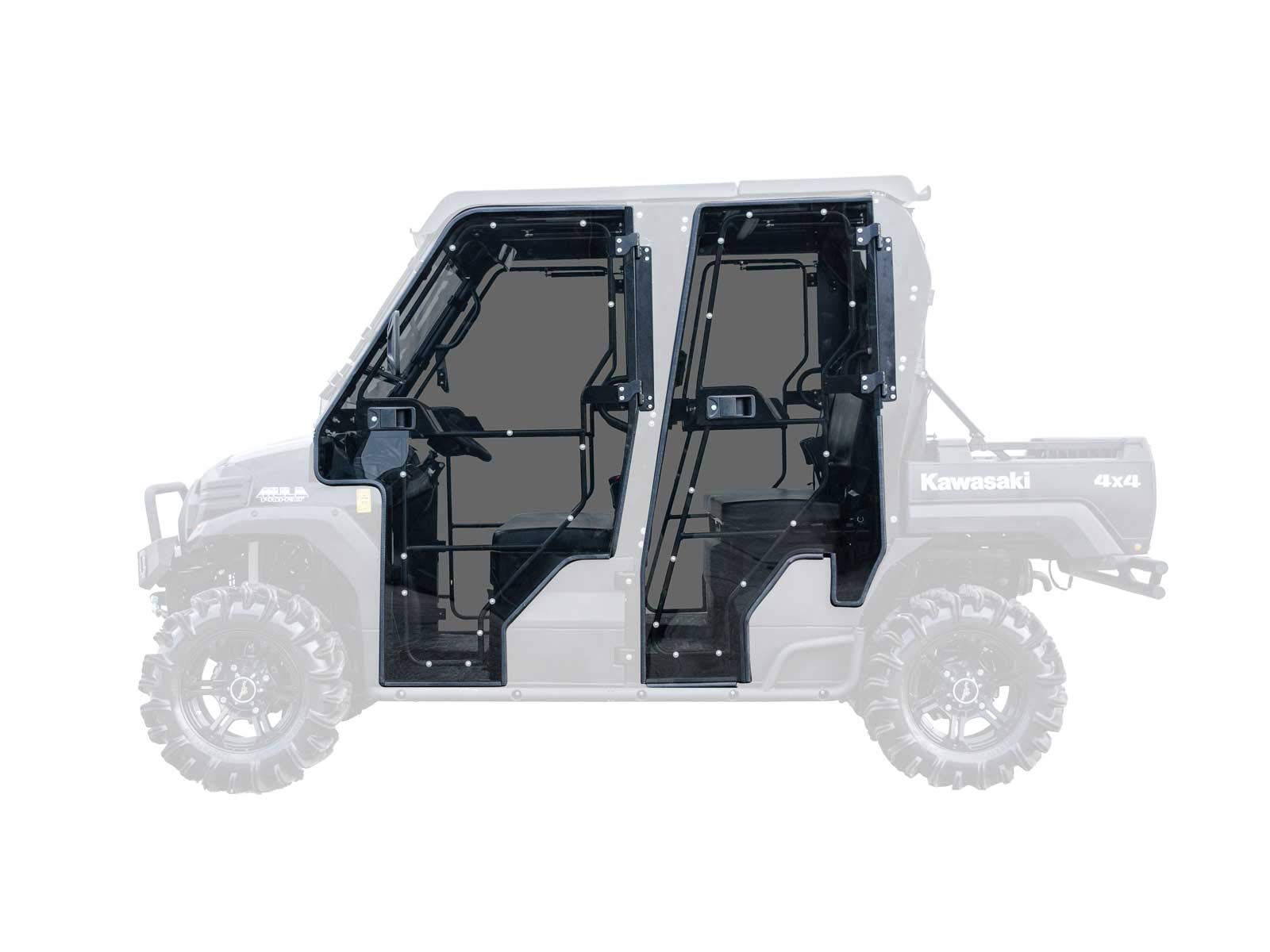 Amazon.com: SuperATV Kawasaki Mule Pro FXT/DXT Doors | Light Tint