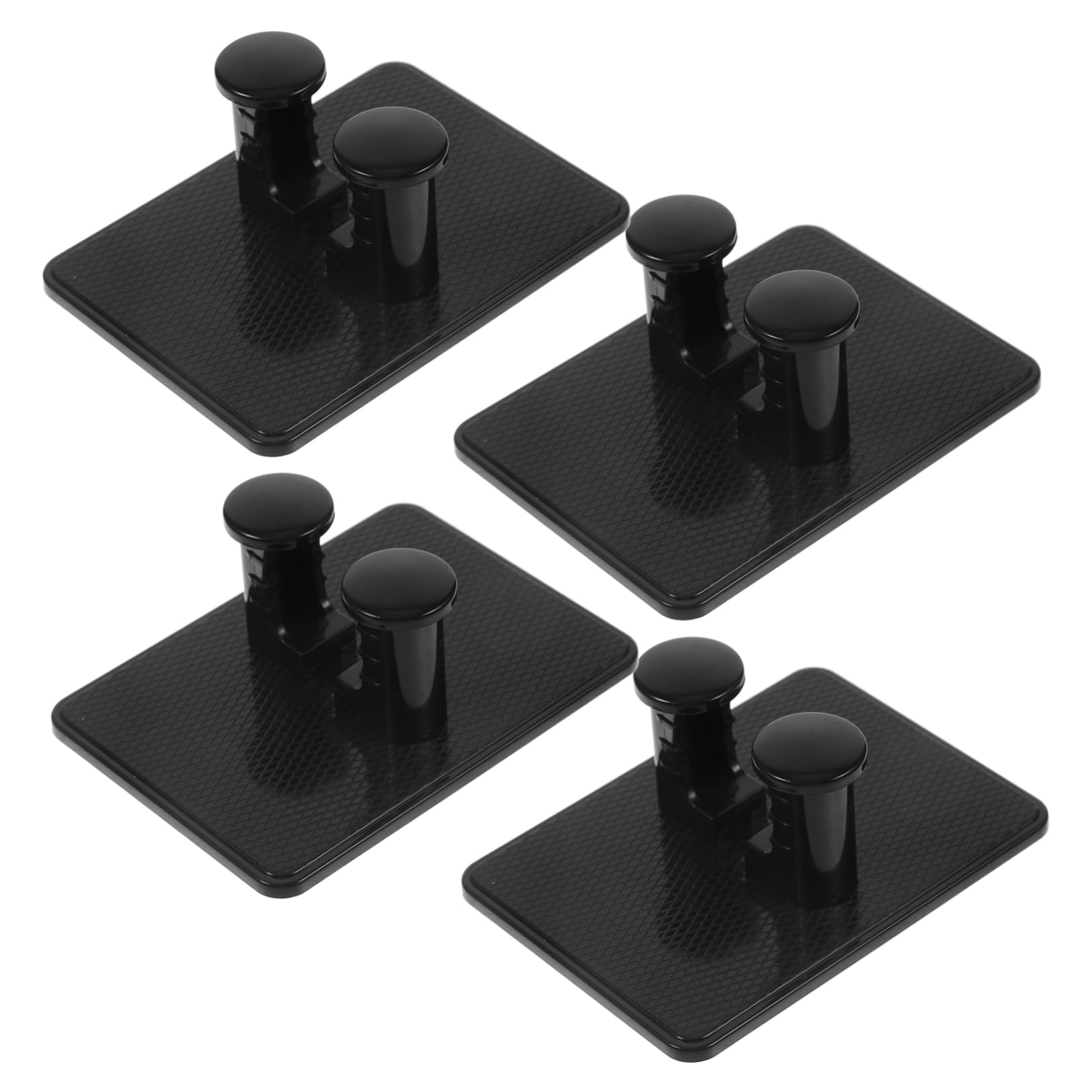 DOITOOL 4pcs Shaving Stand Brush Holder Wall Mounted Organizer for Men Plastic Rack